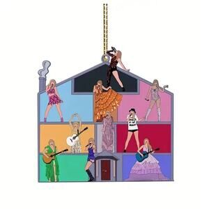 Taylor Swift Lovers House Reputation Christmas Ornament 2D Concert Memorabilia